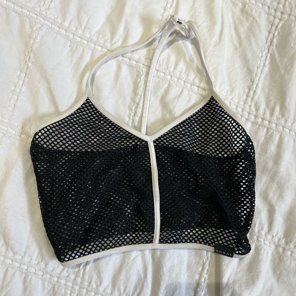 Koral mesh crop top